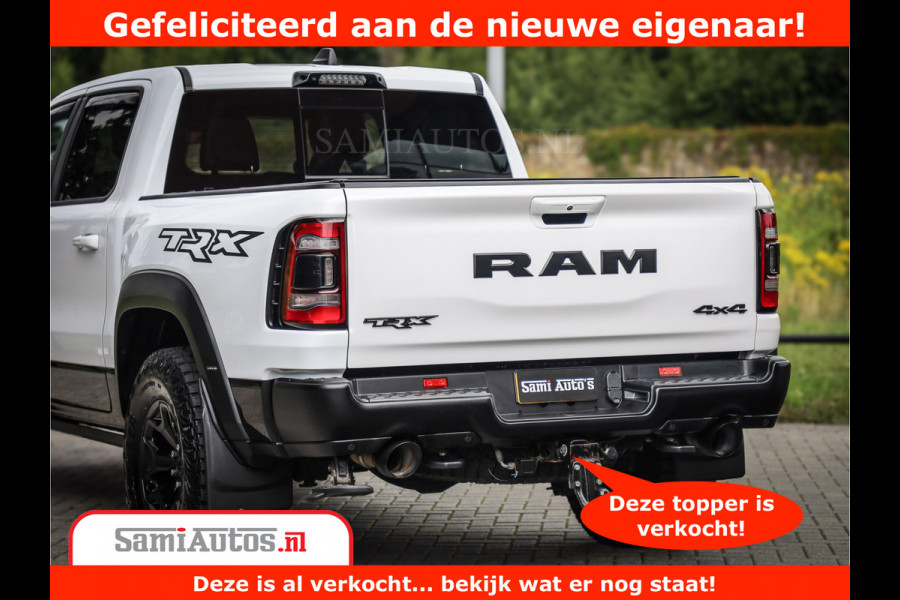 Dodge Ram 1500 TRX 6.2 V8 4x4 | HellCat 702 PK | BEAST | RAM Vol | Black Line | Comfortabele DC Dubbele Cabine met Royale 5 Zitplaatsen | Rode Stiksels | Head-Up | DashCam | Alarm |
