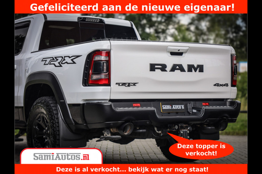 Dodge Ram 1500 TRX 6.2 V8 4x4 | HellCat 702 PK | BEAST | RAM Vol | Black Line | Comfortabele DC Dubbele Cabine met Royale 5 Zitplaatsen | Rode Stiksels | Head-Up | DashCam | Alarm |