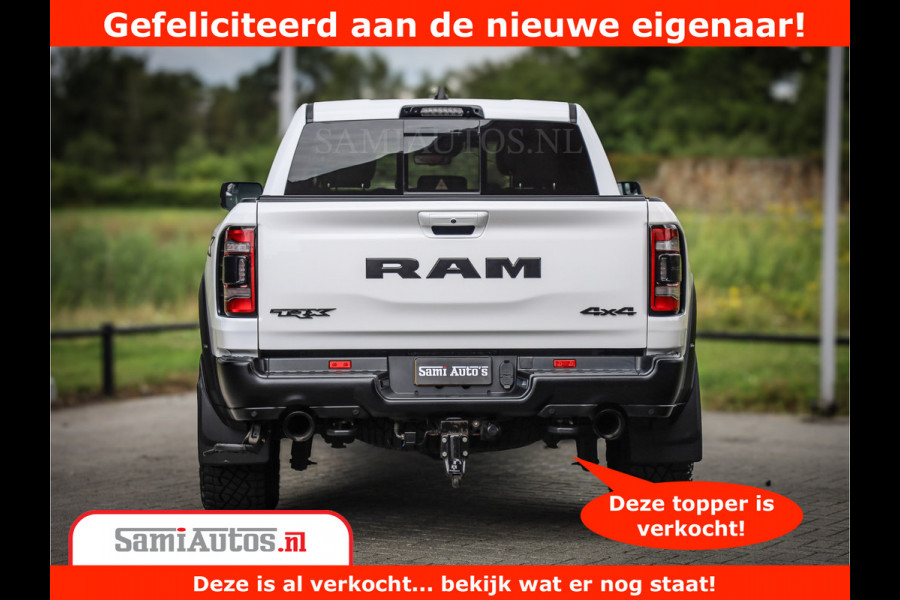 Dodge Ram 1500 TRX 6.2 V8 4x4 | HellCat 702 PK | BEAST | RAM Vol | Black Line | Comfortabele DC Dubbele Cabine met Royale 5 Zitplaatsen | Rode Stiksels | Head-Up | DashCam | Alarm |