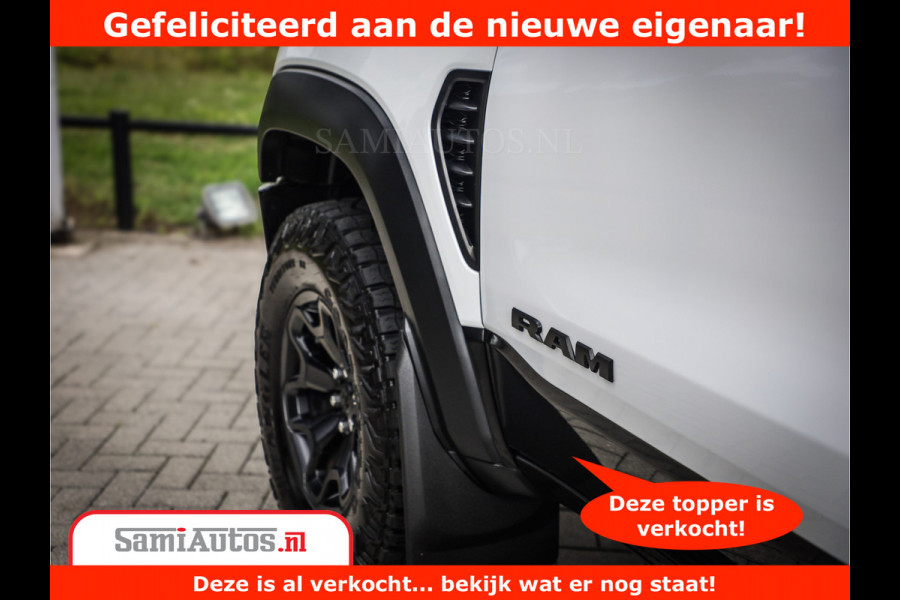 Dodge Ram 1500 TRX 6.2 V8 4x4 | HellCat 702 PK | BEAST | RAM Vol | Black Line | Comfortabele DC Dubbele Cabine met Royale 5 Zitplaatsen | Rode Stiksels | Head-Up | DashCam | Alarm |