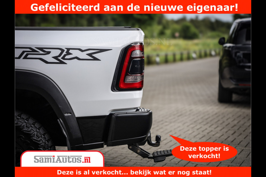 Dodge Ram 1500 TRX 6.2 V8 4x4 | HellCat 702 PK | BEAST | RAM Vol | Black Line | Comfortabele DC Dubbele Cabine met Royale 5 Zitplaatsen | Rode Stiksels | Head-Up | DashCam | Alarm |
