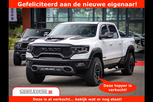 Dodge Ram 1500 TRX 6.2 V8 4x4 | HellCat 702 PK | BEAST | RAM Vol | Black Line | Comfortabele DC Dubbele Cabine met Royale 5 Zitplaatsen | Rode Stiksels | Head-Up | DashCam | Alarm |