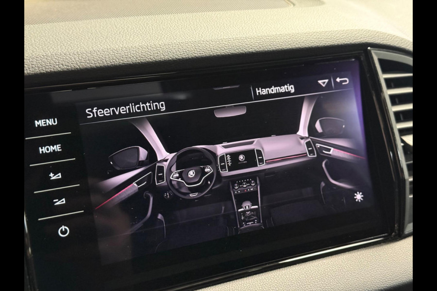 Škoda Karoq 2.0 TSI 4x4 Sportline Business | BTW | Nardo | Pano | Keyless | Trekhaak | 360 Camera | Sfeerverlichting