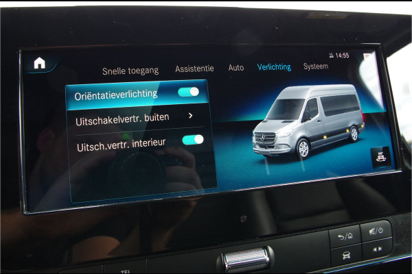 Mercedes-Benz Sprinter 319 3.0 V6 CDI L2H2 > 191pk/Luxe Bus/Dubbele schuifdeur/ LED/Leer/Elektrisch verstelbare stoelen