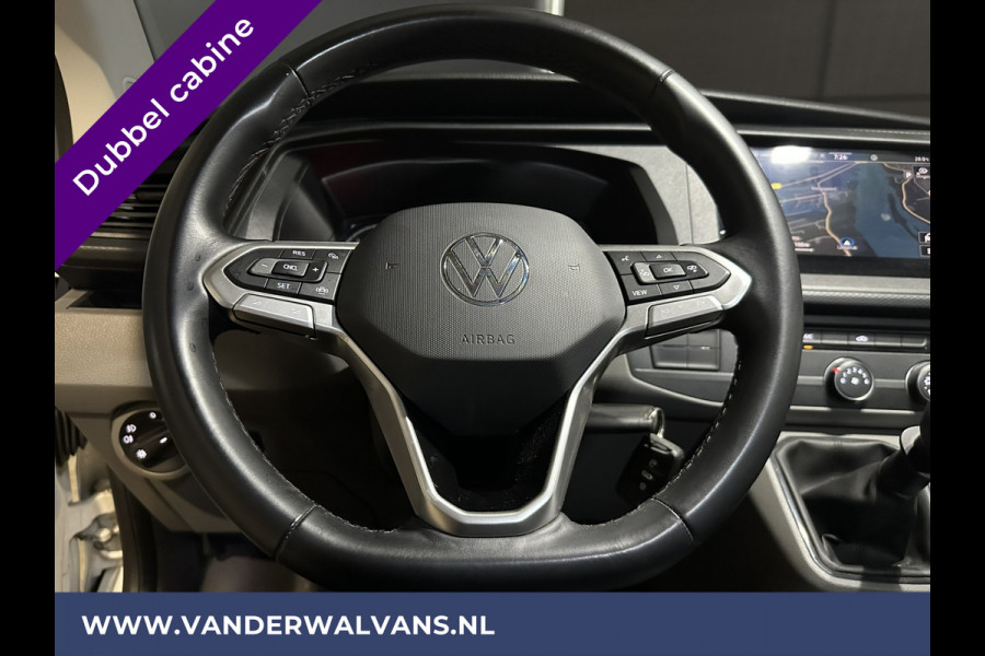 Volkswagen Transporter 2.0 TDI L2H1 Dubbele Cabine Euro6 Airco | 5-Zits | Navigatie | Trekhaak | Apple Carplay Android Auto, Cruisecontrol, Parkeersensoren