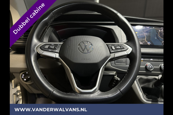 Volkswagen Transporter 2.0 TDI L2H1 Dubbele Cabine Euro6 Airco | 5-Zits | Navigatie | Trekhaak | Apple Carplay Android Auto, Cruisecontrol, Parkeersensoren