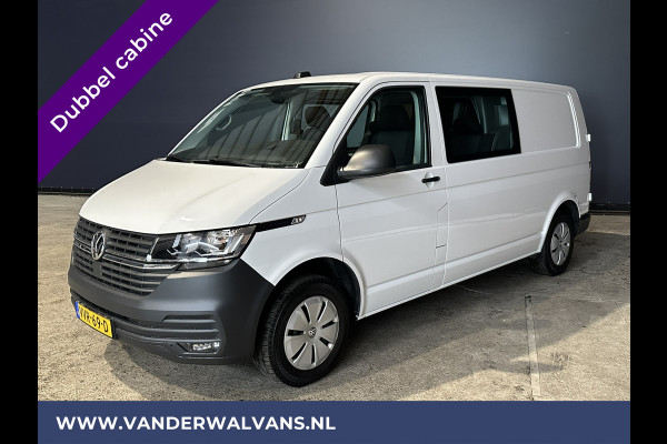 Volkswagen Transporter 2.0 TDI L2H1 Dubbele Cabine Euro6 Airco | 5-Zits | Navigatie | Trekhaak | Apple Carplay Android Auto, Cruisecontrol, Parkeersensoren
