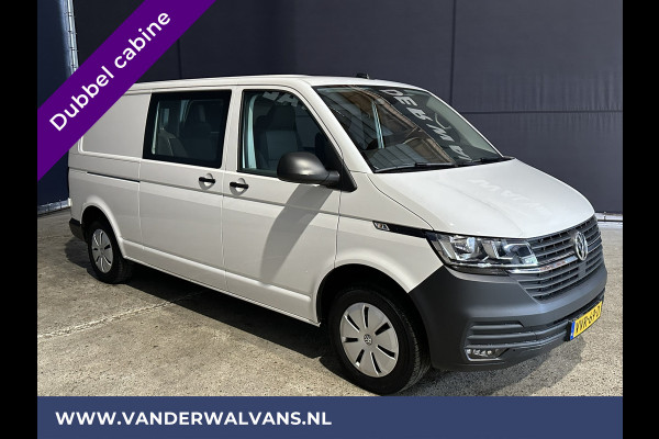 Volkswagen Transporter 2.0 TDI L2H1 Dubbele Cabine Euro6 Airco | 5-Zits | Navigatie | Trekhaak | Apple Carplay Android Auto, Cruisecontrol, Parkeersensoren
