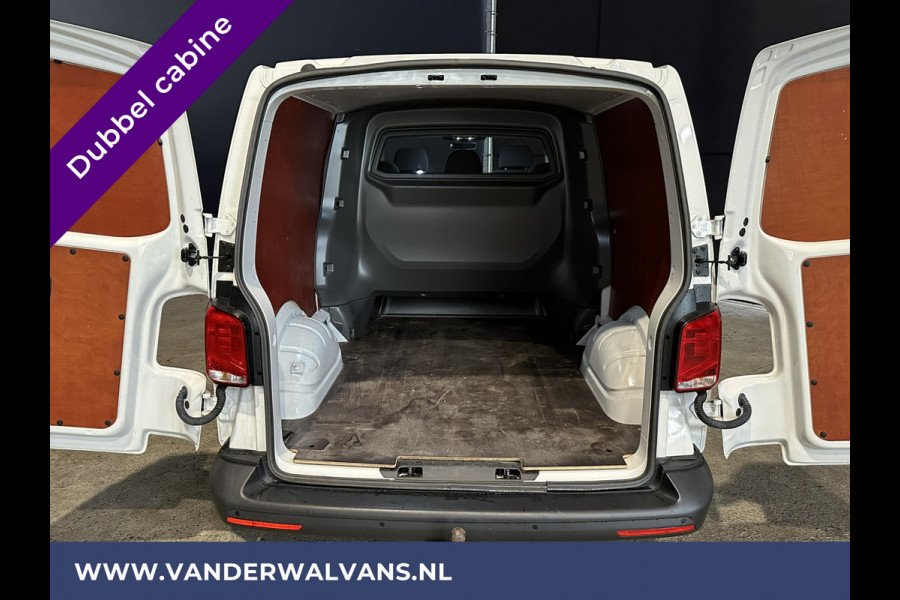 Volkswagen Transporter 2.0 TDI L2H1 Dubbele Cabine Euro6 Airco | 5-Zits | Navigatie | Trekhaak | Apple Carplay Android Auto, Cruisecontrol, Parkeersensoren