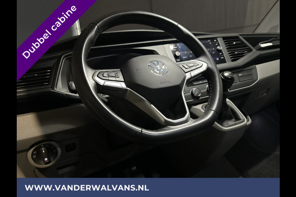 Volkswagen Transporter 2.0 TDI L2H1 Dubbele Cabine Euro6 Airco | 5-Zits | Navigatie | Trekhaak | Apple Carplay Android Auto, Cruisecontrol, Parkeersensoren