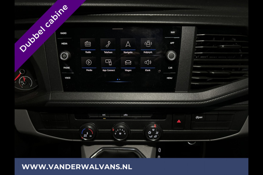 Volkswagen Transporter 2.0 TDI L2H1 Dubbele Cabine Euro6 Airco | 5-Zits | Navigatie | Trekhaak | Apple Carplay Android Auto, Cruisecontrol, Parkeersensoren