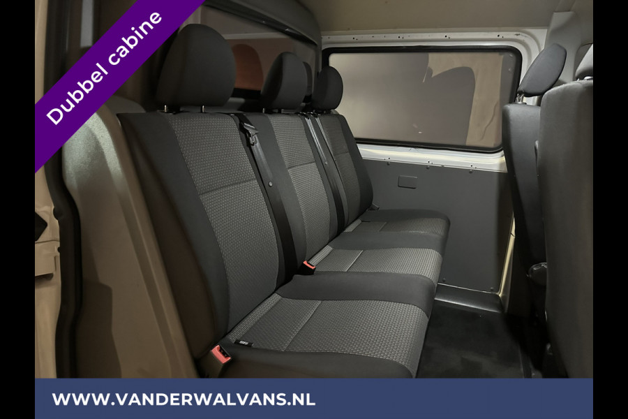 Volkswagen Transporter 2.0 TDI L2H1 Dubbele Cabine Euro6 Airco | 5-Zits | Navigatie | 2200kg Trekhaak | Apple Carplay Android Auto, Cruisecontrol, Parkeersensoren