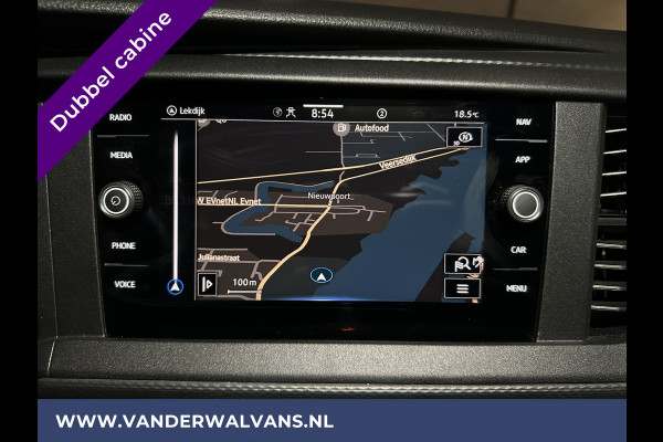Volkswagen Transporter 2.0 TDI L2H1 Dubbele Cabine Euro6 Airco | 5-Zits | Navigatie | 2200kg Trekhaak | Apple Carplay Android Auto, Cruisecontrol, Parkeersensoren