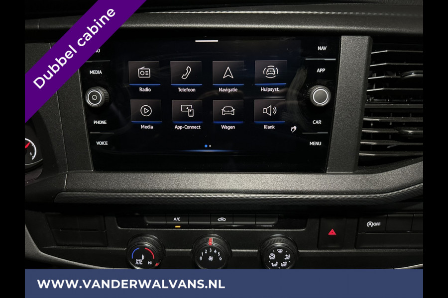 Volkswagen Transporter 2.0 TDI L2H1 Dubbele Cabine Euro6 Airco | 5-Zits | Navigatie | 2200kg Trekhaak | Apple Carplay Android Auto, Cruisecontrol, Parkeersensoren