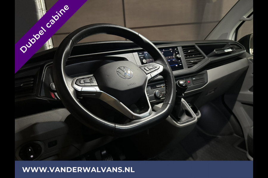 Volkswagen Transporter 2.0 TDI L2H1 Dubbele Cabine Euro6 Airco | 5-Zits | Navigatie | 2200kg Trekhaak | Apple Carplay Android Auto, Cruisecontrol, Parkeersensoren