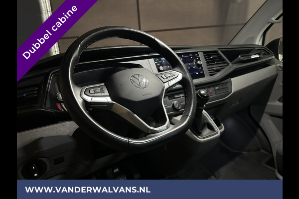 Volkswagen Transporter 2.0 TDI L2H1 Dubbele Cabine Euro6 Airco | 5-Zits | Navigatie | 2200kg Trekhaak | Apple Carplay Android Auto, Cruisecontrol, Parkeersensoren
