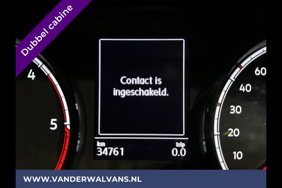 Volkswagen Transporter 2.0 TDI L2H1 Dubbele Cabine Euro6 Airco | 5-Zits | Navigatie | 2200kg Trekhaak | Apple Carplay Android Auto, Cruisecontrol, Parkeersensoren