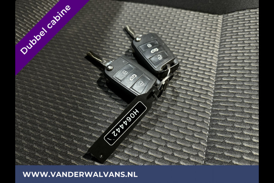 Volkswagen Transporter 2.0 TDI L2H1 Dubbele Cabine Euro6 Airco | 5-Zits | Navigatie | 2200kg Trekhaak | Apple Carplay Android Auto, Cruisecontrol, Parkeersensoren