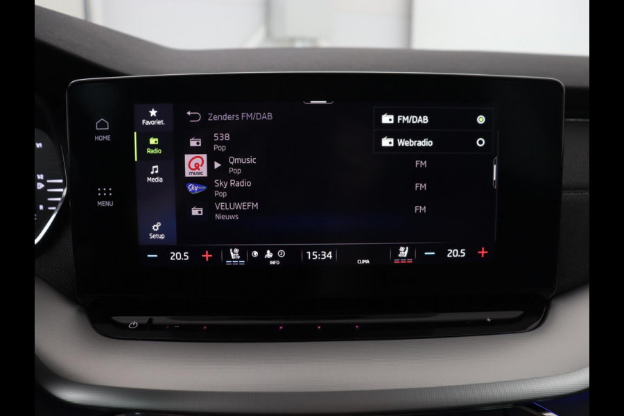 Škoda Octavia 1.4 TSI iV Style | Stoelventilatie | Panoramadak | Head-Up | Leder | Adaptive cruise | Massage | 19'' | Adaptive cruise | Camera | Sfeerverlichting | Memory | Achterbankverwarming | Virtual Cockpit