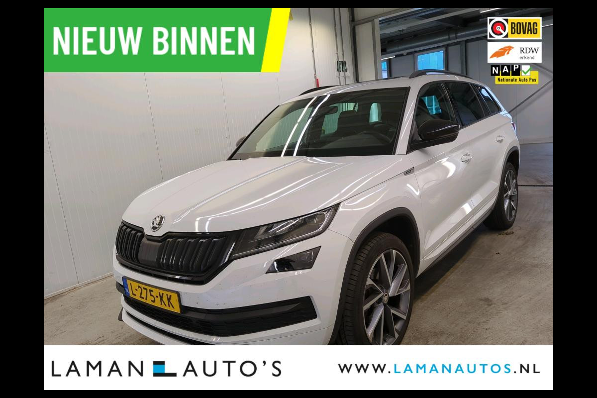 Škoda Kodiaq 1.5 TSI 150pk DSG Sportline Business Aut. | Panorama Open dak Virtual Leder/Alcantara CarPlay Columbus Canton 20" Vega LMV ECC N Škoda Kodiaq 1.5 TSI 150pk DSG Sportline Business Aut. | Panorama Open dak Virtual Leder/Alcantara CarPlay Columbus Canton 20" Vega LMV ECC N