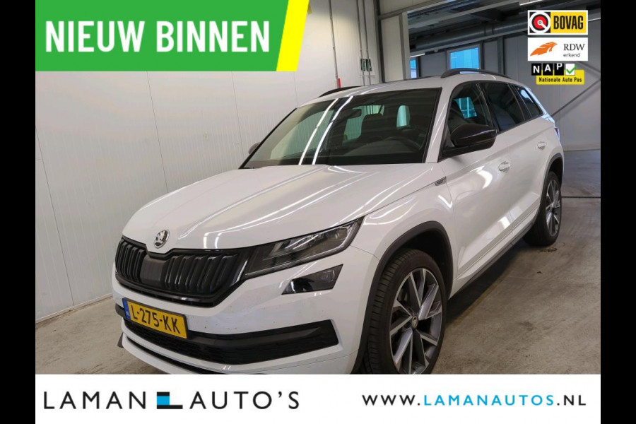 Škoda Kodiaq 1.5 TSI 150pk DSG Sportline Business Aut. | Panorama Open dak Virtual Leder/Alcantara CarPlay Columbus Canton 20" Vega LMV ECC N