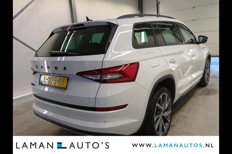 Škoda Kodiaq 1.5 TSI 150pk DSG Sportline Business Aut. | Panorama Open dak Virtual Leder/Alcantara CarPlay Columbus Canton 20" Vega LMV ECC N