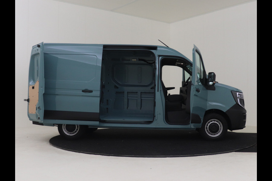Renault Master T35 150 PK L2H2 EXTRA NIEUW MODEL ( BPM VRIJ ) LED AIRCO ECC CARPLAY CAMERA PARKEERSENSOREN LANE ASSIST 270 GRADEN DEUREN