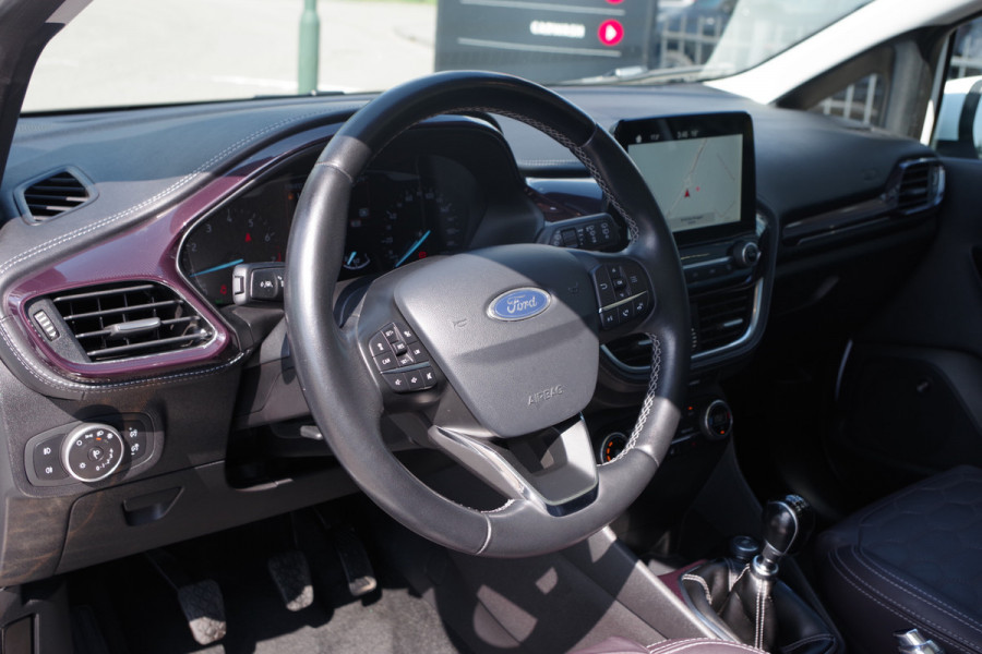Ford Fiesta 1.0 EcoBoost 125 PK Vignale, Panoramadak, Keyless, Leder, B&O Sound, Adap. Cruise Control, Camera, Carplay