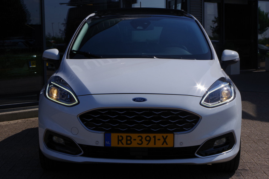 Ford Fiesta 1.0 EcoBoost 125 PK Vignale, Panoramadak, Keyless, Leder, B&O Sound, Adap. Cruise Control, Camera, Carplay