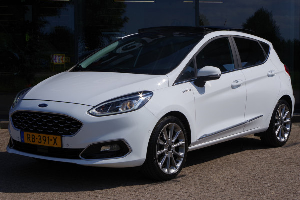 Ford Fiesta 1.0 EcoBoost 125 PK Vignale, Panoramadak, Keyless, Leder, B&O Sound, Adap. Cruise Control, Camera, Carplay