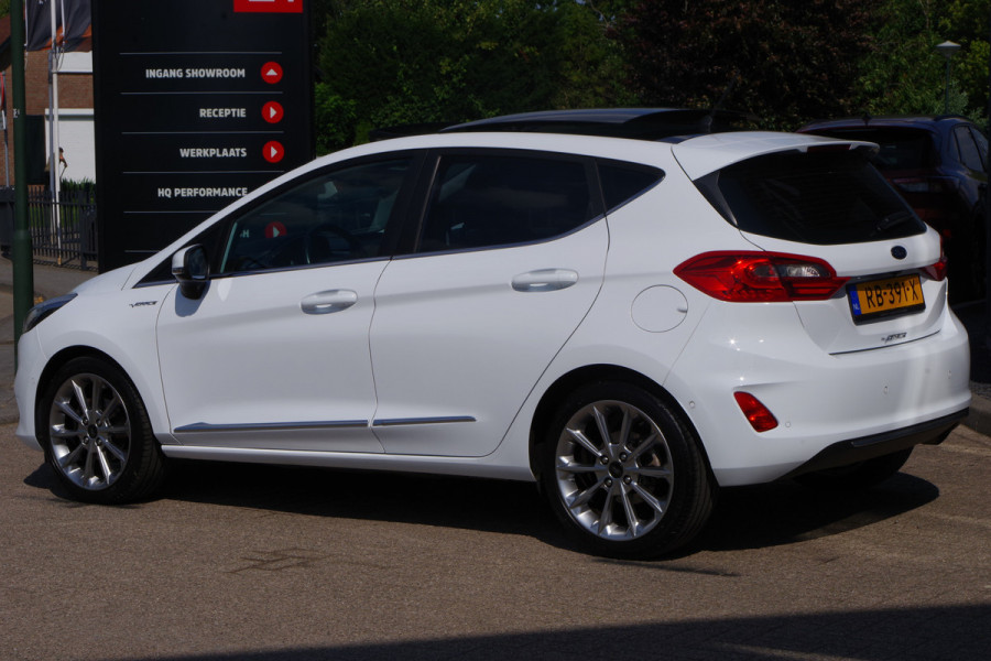 Ford Fiesta 1.0 EcoBoost 125 PK Vignale, Panoramadak, Keyless, Leder, B&O Sound, Adap. Cruise Control, Camera, Carplay