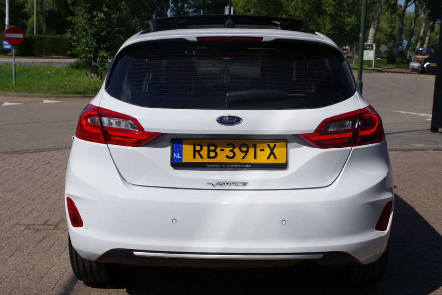 Ford Fiesta 1.0 EcoBoost 125 PK Vignale, Panoramadak, Keyless, Leder, B&O Sound, Adap. Cruise Control, Camera, Carplay