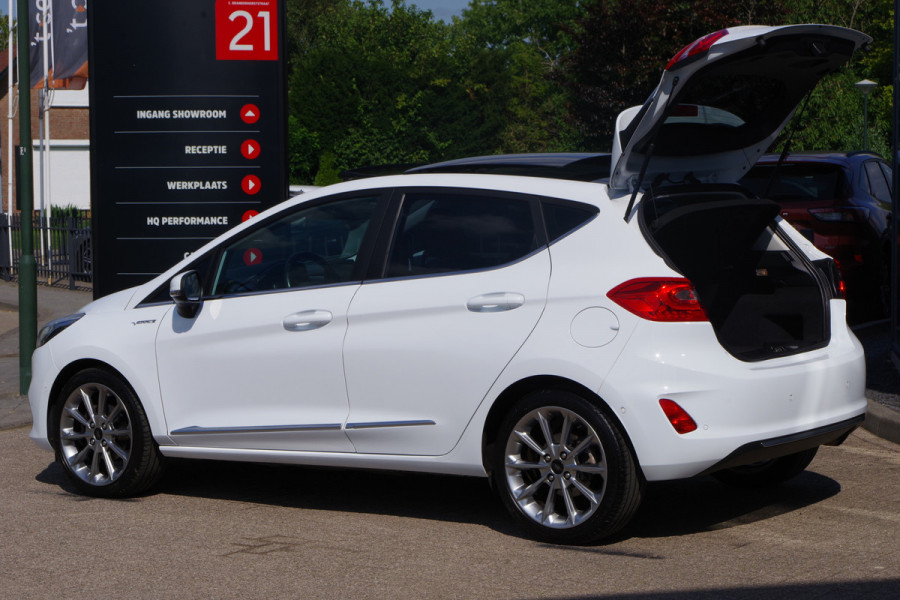 Ford Fiesta 1.0 EcoBoost 125 PK Vignale, Panoramadak, Keyless, Leder, B&O Sound, Adap. Cruise Control, Camera, Carplay