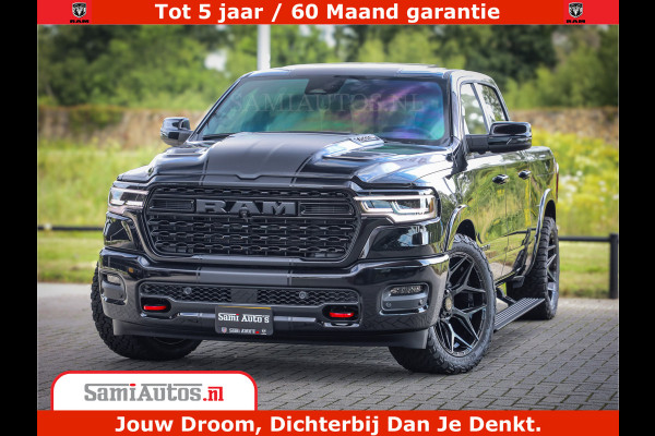 Dodge Ram 1500 Limited Night High Output 540HP 706Nm | Massage + Full Option | De Meest Luxe en Volle Pick-Up in zijn Klasse | Comfortabele Dubbele Cabine met Royale 5 Zitplaatsen | BPM vrij | Nu Leverbaar uit Voorraad | Voorraad Nr 2328 - 5157