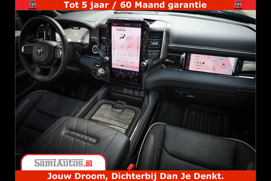 Dodge Ram 1500 Limited Night High Output 540HP 706Nm | Massage + Full Option | De Meest Luxe en Volle Pick-Up in zijn Klasse | Comfortabele Dubbele Cabine met Royale 5 Zitplaatsen | BPM vrij | Nu Leverbaar uit Voorraad | Voorraad Nr 2328 - 5157