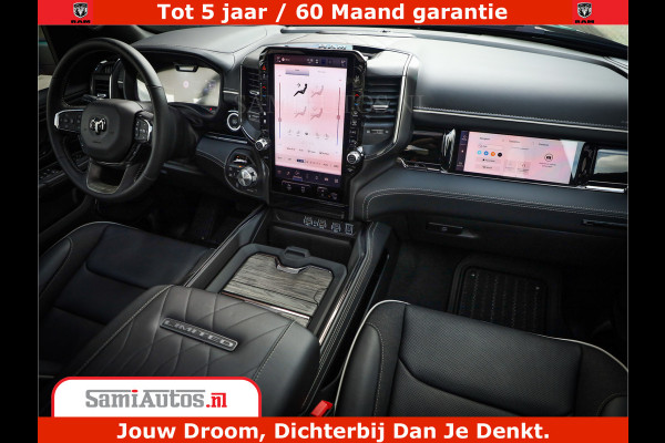 Dodge Ram 1500 Limited Night High Output 540HP 706Nm | Massage + Full Option | De Meest Luxe en Volle Pick-Up in zijn Klasse | Comfortabele Dubbele Cabine met Royale 5 Zitplaatsen | BPM vrij | Nu Leverbaar uit Voorraad | Voorraad Nr 2328 - 5157
