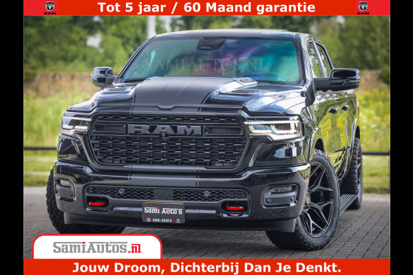 Dodge Ram 1500 Limited Night High Output 540HP 706Nm | Massage + Full Option | De Meest Luxe en Volle Pick-Up in zijn Klasse | Comfortabele Dubbele Cabine met Royale 5 Zitplaatsen | BPM vrij | Nu Leverbaar uit Voorraad | Voorraad Nr 2328 - 5157