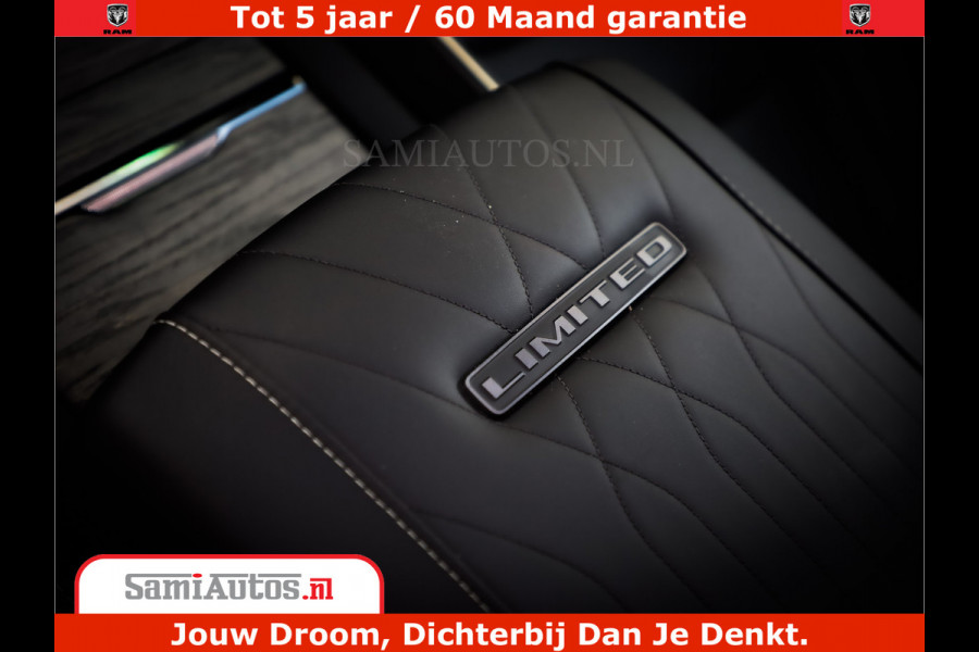 Dodge Ram 1500 Limited Night High Output 540HP 706Nm | Massage + Full Option | De Meest Luxe en Volle Pick-Up in zijn Klasse | Comfortabele Dubbele Cabine met Royale 5 Zitplaatsen | BPM vrij | Nu Leverbaar uit Voorraad | Voorraad Nr 2328 - 5157
