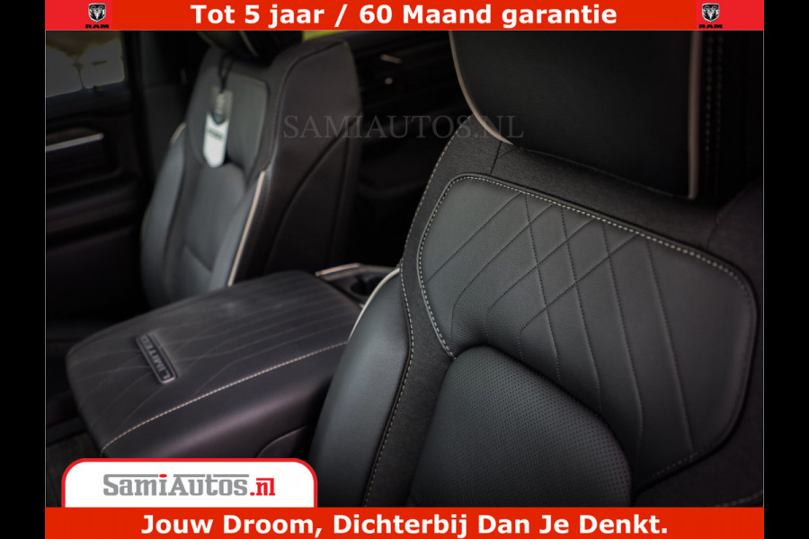 Dodge Ram 1500 Limited Night High Output 540HP 706Nm | Massage + Full Option | De Meest Luxe en Volle Pick-Up in zijn Klasse | Comfortabele Dubbele Cabine met Royale 5 Zitplaatsen | BPM vrij | Nu Leverbaar uit Voorraad | Voorraad Nr 2328 - 5157