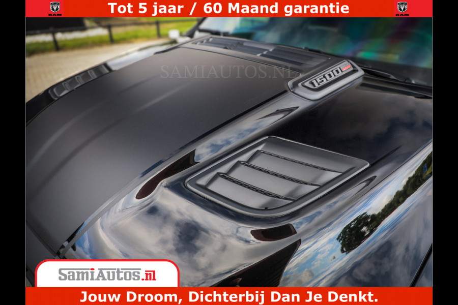 Dodge Ram 1500 Limited Night High Output 540HP 706Nm | Massage + Full Option | De Meest Luxe en Volle Pick-Up in zijn Klasse | Comfortabele Dubbele Cabine met Royale 5 Zitplaatsen | BPM vrij | Nu Leverbaar uit Voorraad | Voorraad Nr 2328 - 5157