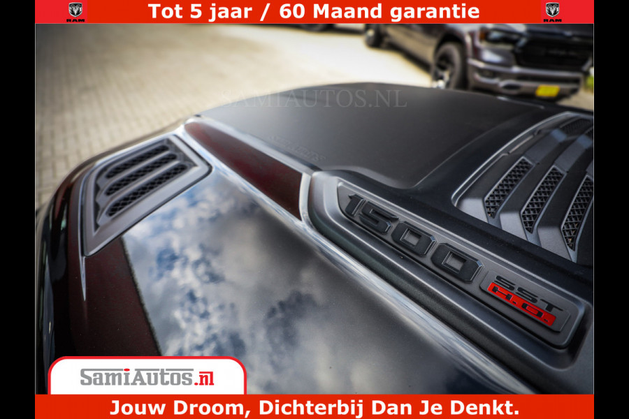 Dodge Ram 1500 Limited Night High Output 540HP 706Nm | Massage + Full Option | De Meest Luxe en Volle Pick-Up in zijn Klasse | Comfortabele Dubbele Cabine met Royale 5 Zitplaatsen | BPM vrij | Nu Leverbaar uit Voorraad | Voorraad Nr 2328 - 5157