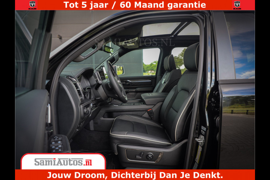 Dodge Ram 1500 Limited Night High Output 540HP 706Nm | Massage + Full Option | De Meest Luxe en Volle Pick-Up in zijn Klasse | Comfortabele Dubbele Cabine met Royale 5 Zitplaatsen | BPM vrij | Nu Leverbaar uit Voorraad | Voorraad Nr 2328 - 5157
