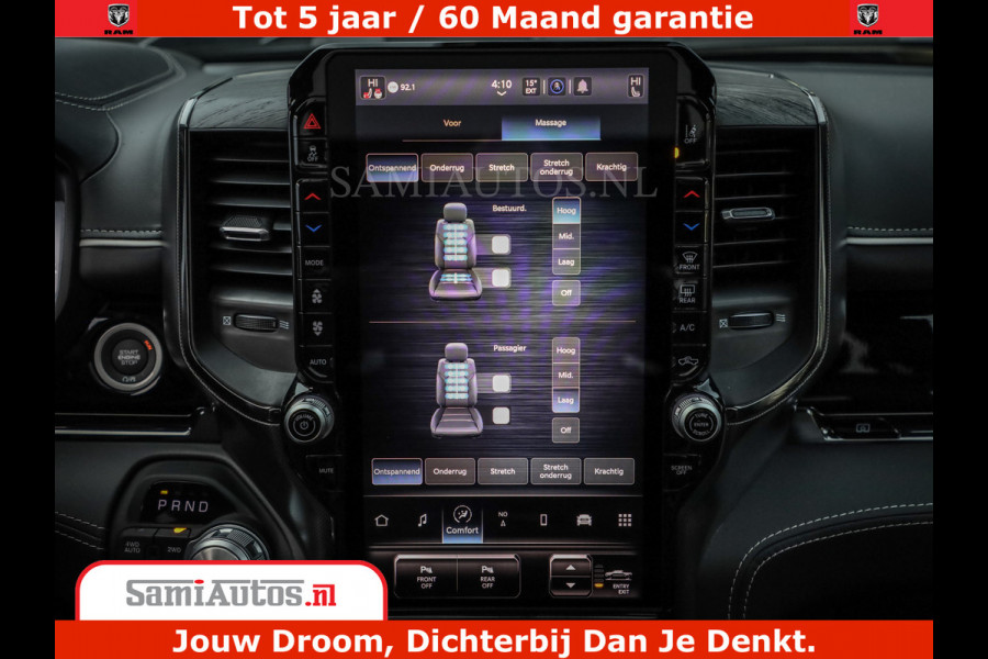 Dodge Ram 1500 Limited Night High Output 540HP 706Nm | Massage + Full Option | De Meest Luxe en Volle Pick-Up in zijn Klasse | Comfortabele Dubbele Cabine met Royale 5 Zitplaatsen | BPM vrij | Nu Leverbaar uit Voorraad | Voorraad Nr 2328 - 5157