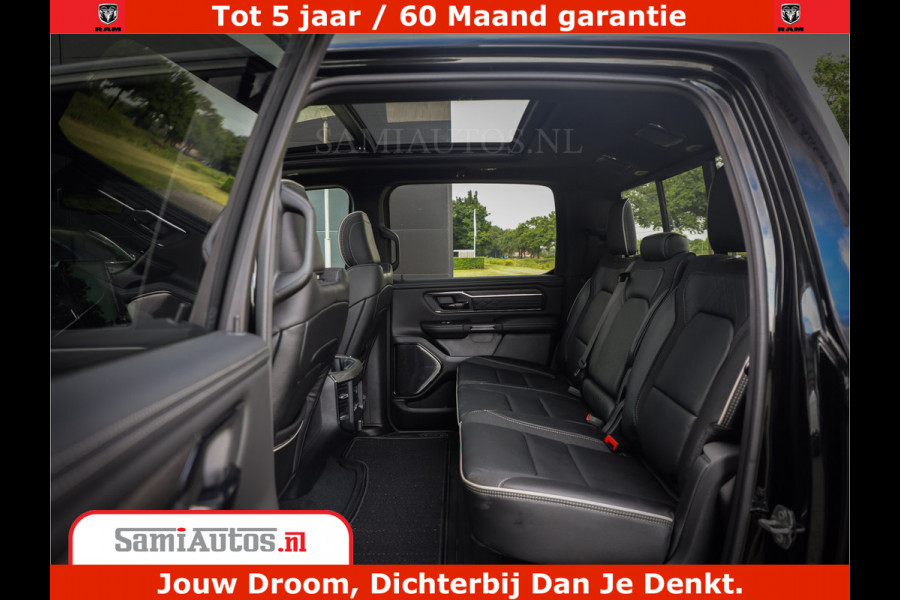 Dodge Ram 1500 Limited Night High Output 540HP 706Nm | Massage + Full Option | De Meest Luxe en Volle Pick-Up in zijn Klasse | Comfortabele Dubbele Cabine met Royale 5 Zitplaatsen | BPM vrij | Nu Leverbaar uit Voorraad | Voorraad Nr 2328 - 5157