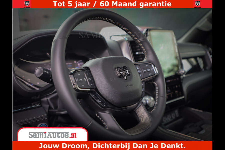 Dodge Ram 1500 Limited Night High Output 540HP 706Nm | Massage + Full Option | De Meest Luxe en Volle Pick-Up in zijn Klasse | Comfortabele Dubbele Cabine met Royale 5 Zitplaatsen | BPM vrij | Nu Leverbaar uit Voorraad | Voorraad Nr 2328 - 5157