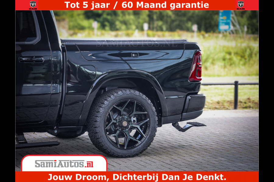 Dodge Ram 1500 Limited Night High Output 540HP 706Nm | Massage + Full Option | De Meest Luxe en Volle Pick-Up in zijn Klasse | Comfortabele Dubbele Cabine met Royale 5 Zitplaatsen | BPM vrij | Nu Leverbaar uit Voorraad | Voorraad Nr 2328 - 5157
