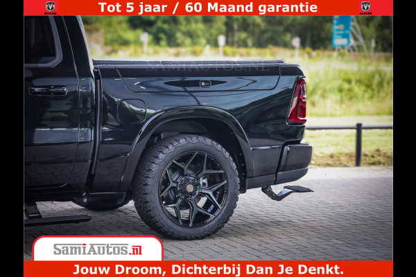 Dodge Ram 1500 Limited Night High Output 540HP 706Nm | Massage + Full Option | De Meest Luxe en Volle Pick-Up in zijn Klasse | Comfortabele Dubbele Cabine met Royale 5 Zitplaatsen | BPM vrij | Nu Leverbaar uit Voorraad | Voorraad Nr 2328 - 5157