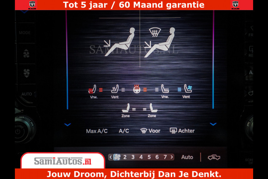 Dodge Ram 1500 Limited Night High Output 540HP 706Nm | Massage + Full Option | De Meest Luxe en Volle Pick-Up in zijn Klasse | Comfortabele Dubbele Cabine met Royale 5 Zitplaatsen | BPM vrij | Nu Leverbaar uit Voorraad | Voorraad Nr 2328 - 5157