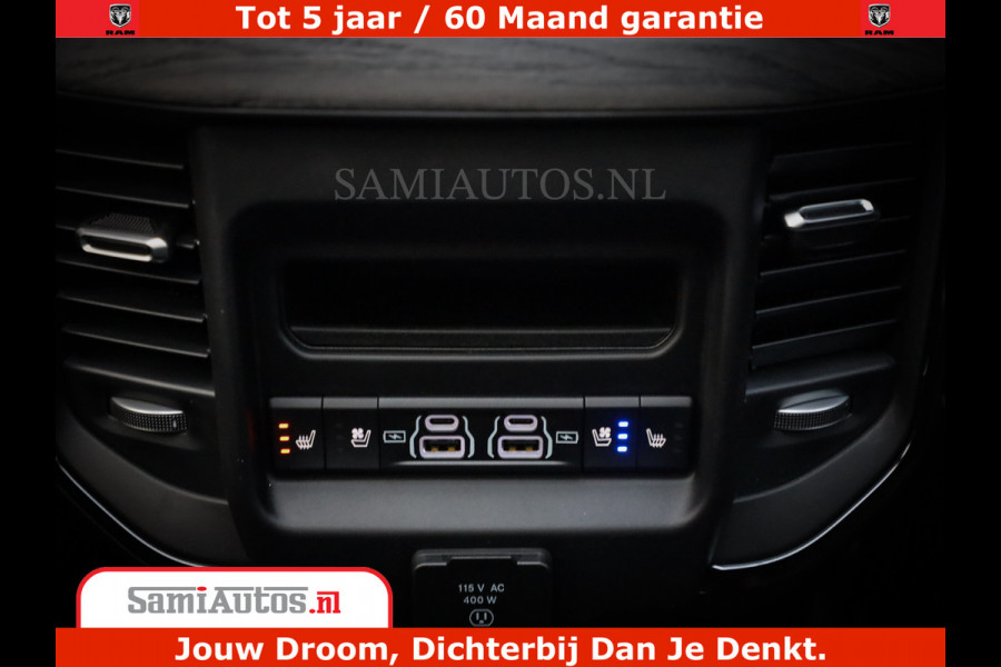 Dodge Ram 1500 Limited Night High Output 540HP 706Nm | Massage + Full Option | De Meest Luxe en Volle Pick-Up in zijn Klasse | Comfortabele Dubbele Cabine met Royale 5 Zitplaatsen | BPM vrij | Nu Leverbaar uit Voorraad | Voorraad Nr 2328 - 5157