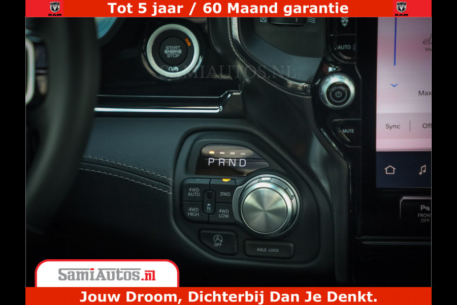 Dodge Ram 1500 Limited Night High Output 540HP 706Nm | Massage + Full Option | De Meest Luxe en Volle Pick-Up in zijn Klasse | Comfortabele Dubbele Cabine met Royale 5 Zitplaatsen | BPM vrij | Nu Leverbaar uit Voorraad | Voorraad Nr 2328 - 5157